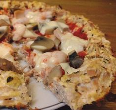 Pizza con tofu ahumado